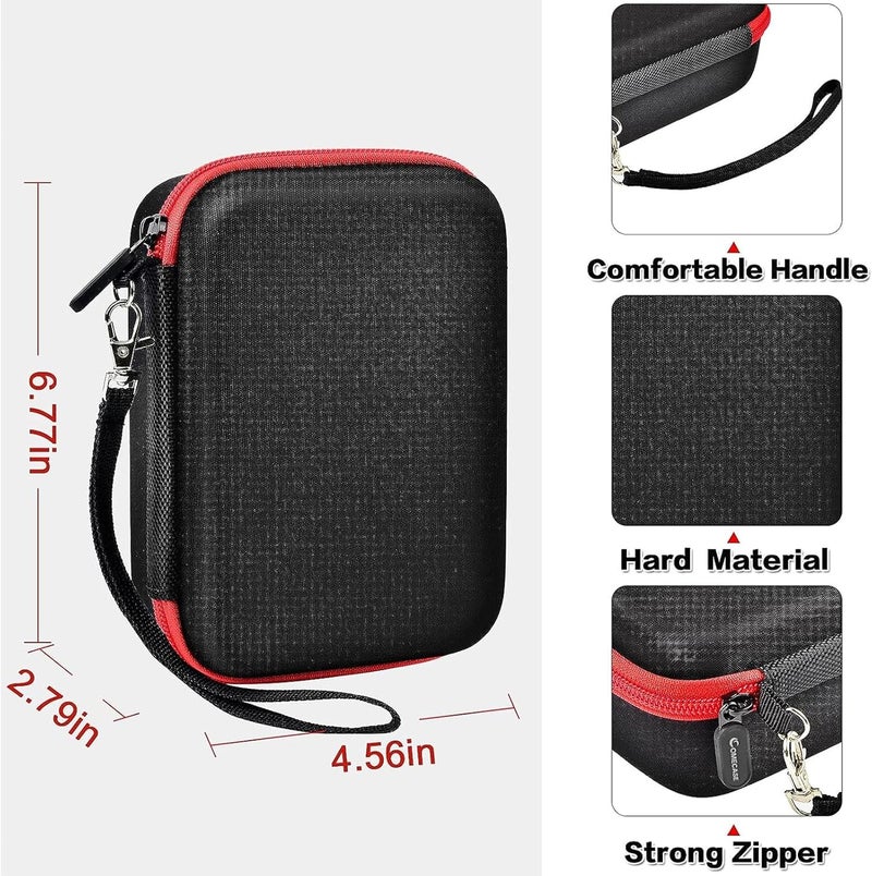 Comecase حافظة فلاش USB، محرك أقراص، حامل بطاقة الذاكرة SD SDXC SDHC، منظم حقيبة تخزين الملحقات الإلكترونية - أحمر (الصندوق فقط) - Image 4